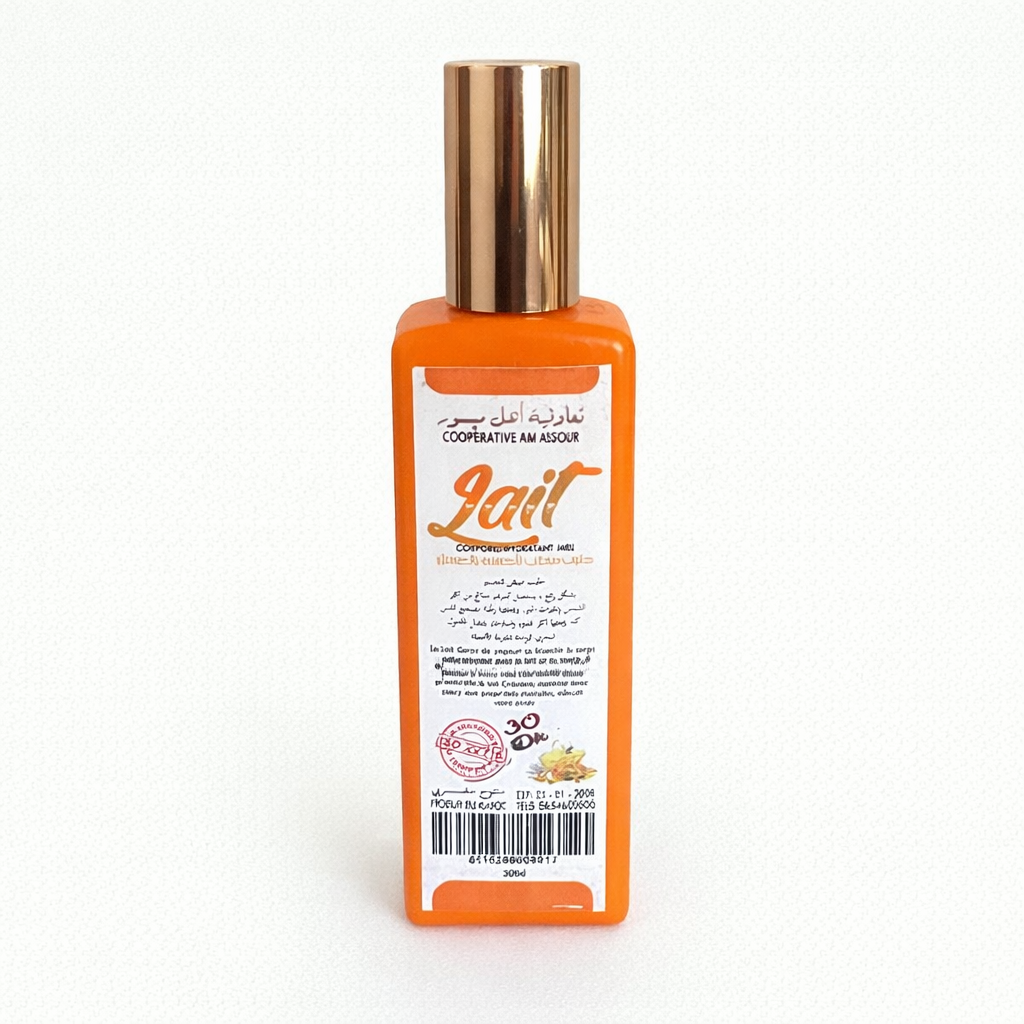 Lait Corporel Hydratant au Miel – Cooperative Ahl Missour | Soin Nourrissant Naturel