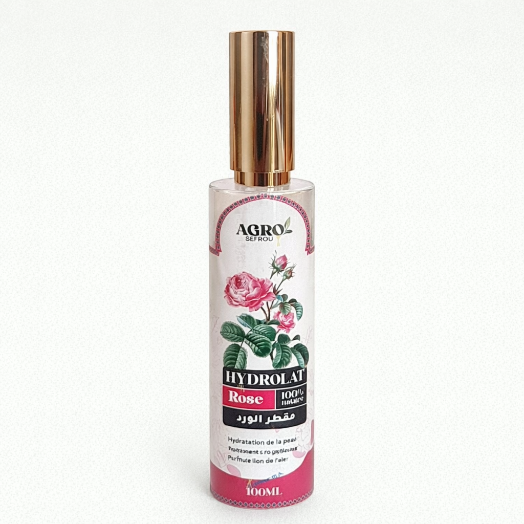 Hydrolat de Rose Naturel 100% – Eau Florale Pure pour Peau & Corps (100 ml)