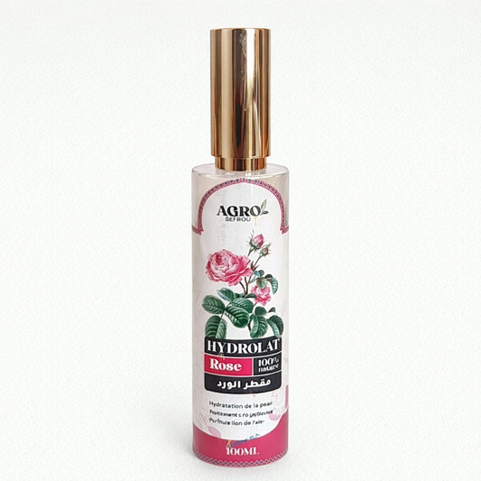 Hydrolat de Rose Naturel 100% – Eau Florale Pure pour Peau & Corps (100 ml)