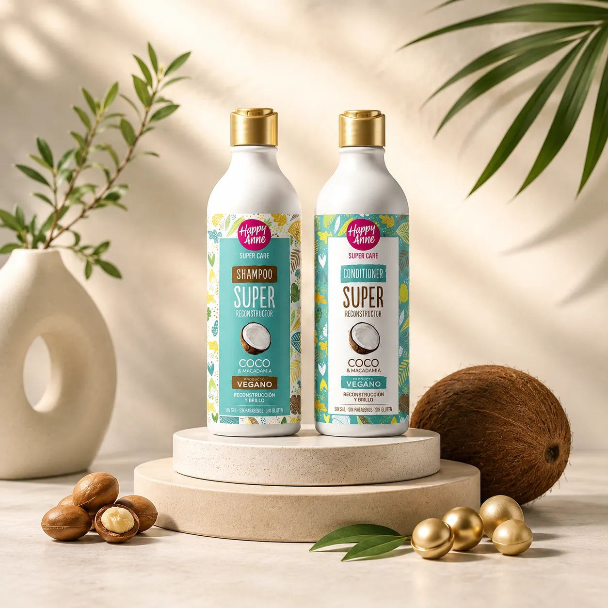 Gamme Happy Anne Super Coco — Reconstruction & Éclat Vegan