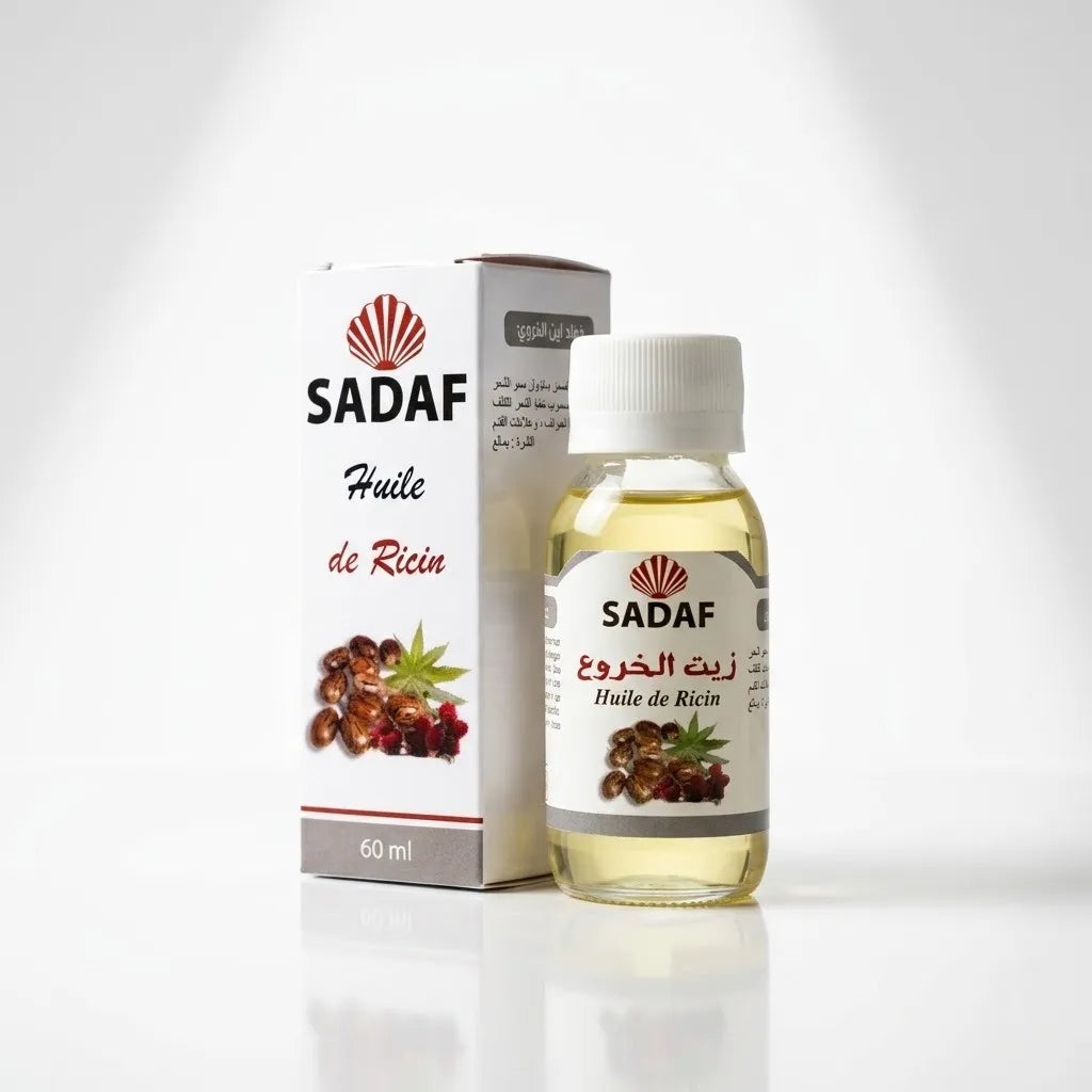 Huile de Ricin Pure SADAF 60 ml – Pousse & Fortifiant Naturel
