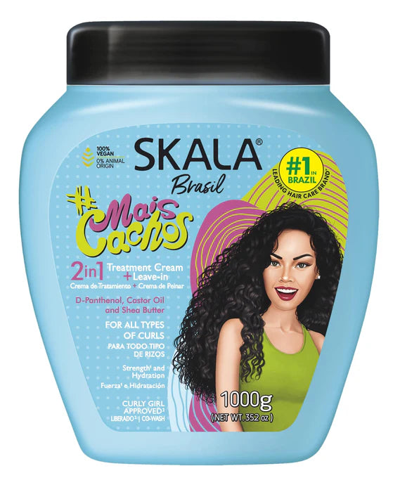 Skala Brasil #Mais Cachos – Crème 2en1 Traitement + Leave-in 1000g