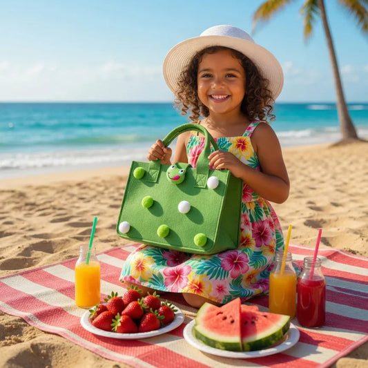 Tote bag feutrine vert