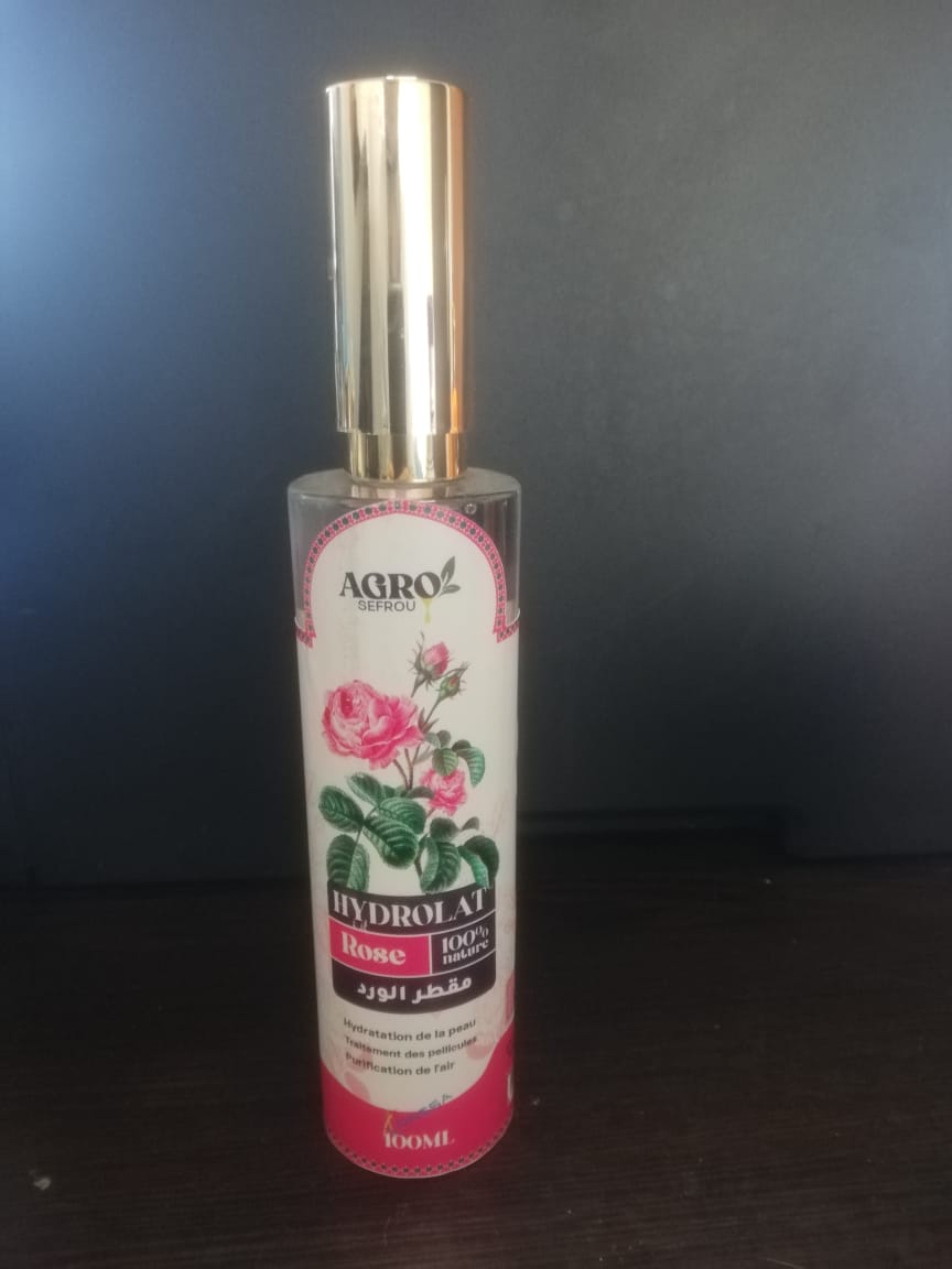 Hydrolat de Rose Naturel 100% – Eau Florale Pure pour Peau & Corps (100 ml)