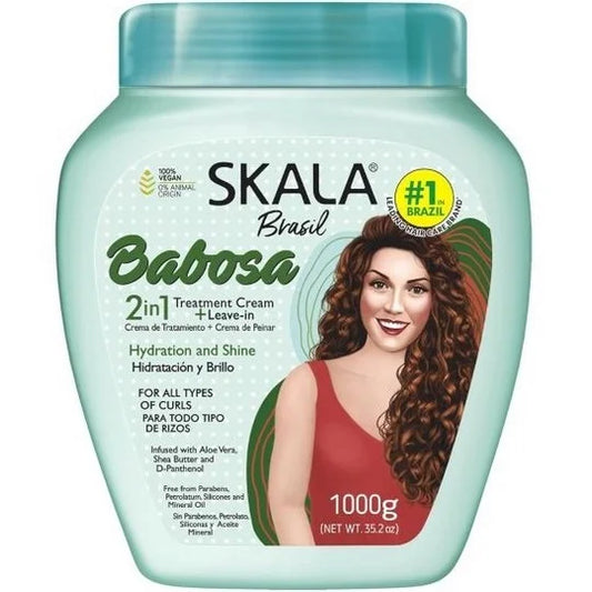 Skala Brasil Babosa Aloe Vera – Crème 2en1 Traitement + Leave-in 1000g